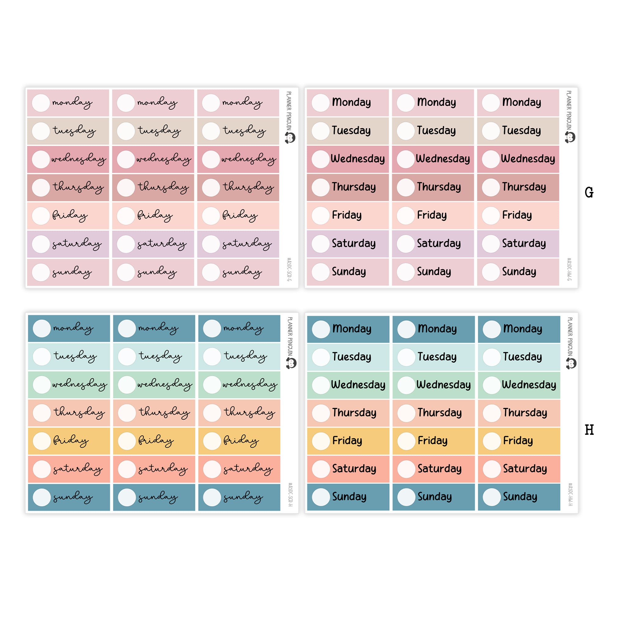 Hobonichi Cousin A5 Daily Page Date Covers|#A5DC-MAIN
