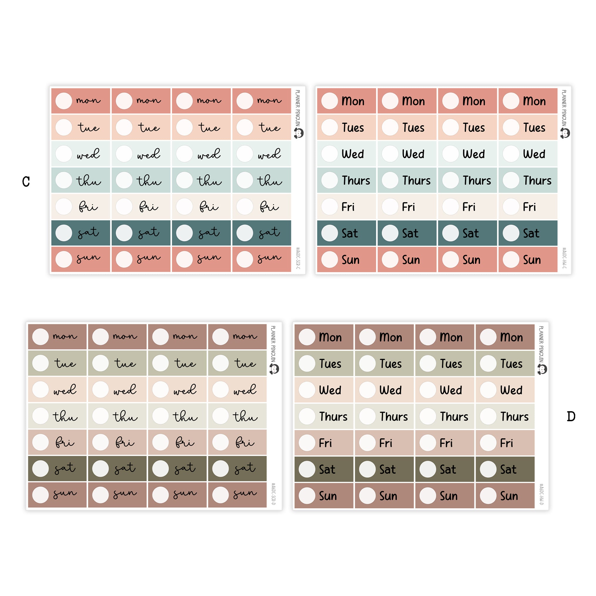 Hobonichi A6 Original Daily Page Date Covers|#A6DC-MAIN