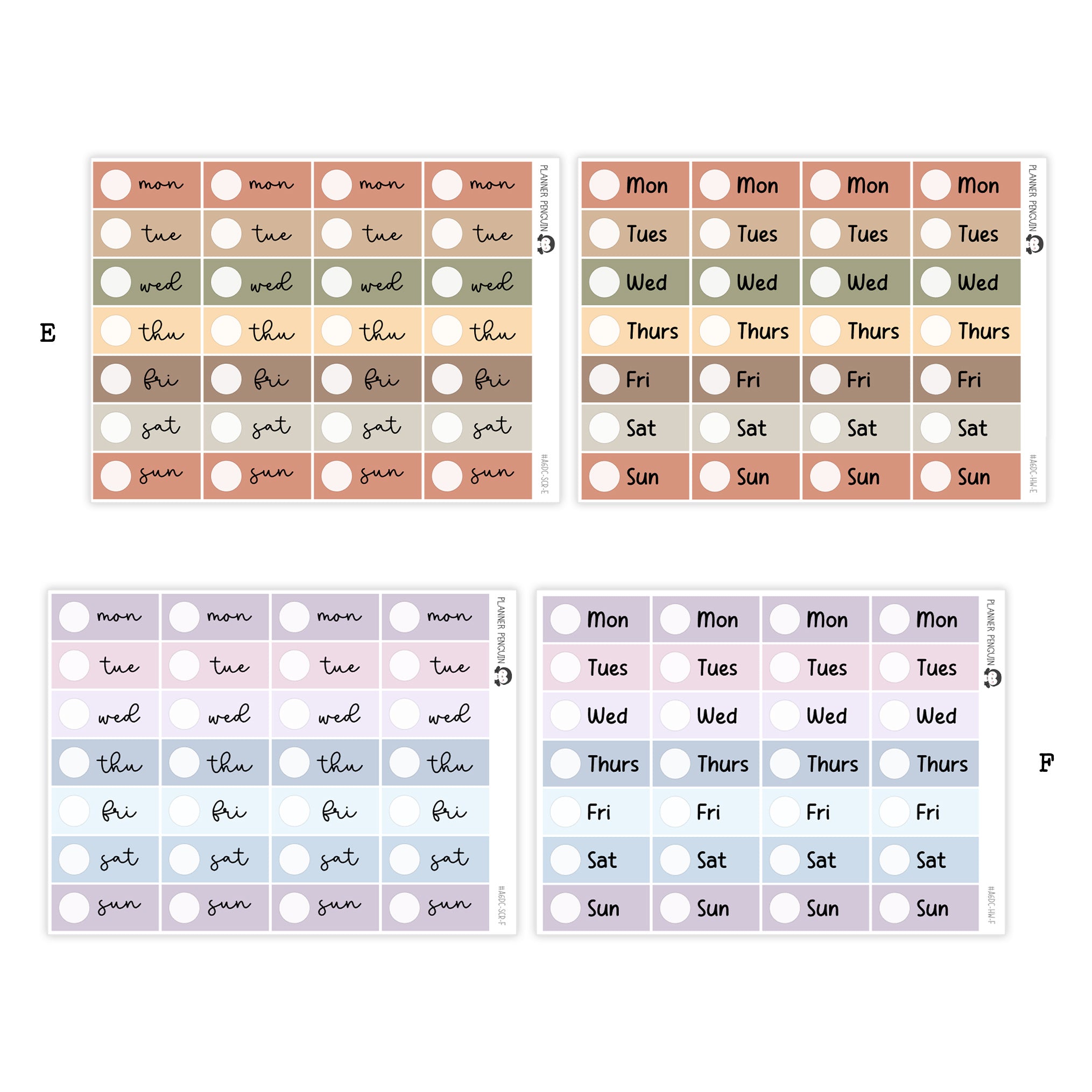 Hobonichi A6 Original Daily Page Date Covers|#A6DC-MAIN