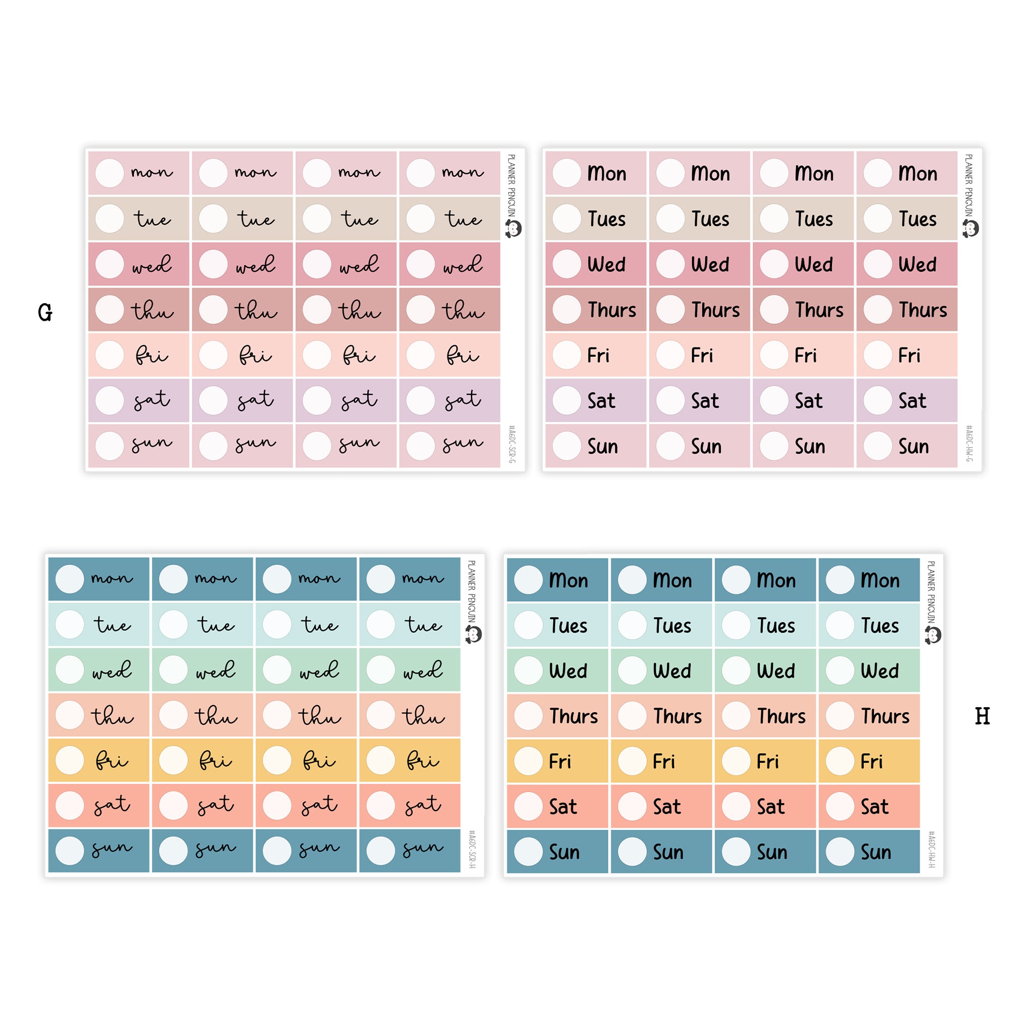 Hobonichi A6 Original Daily Page Date Covers|#A6DC-MAIN