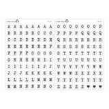 Jumbo Square Bead Alphabet Stickers