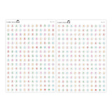 Letter Bead Colorful Alphabet Stickers