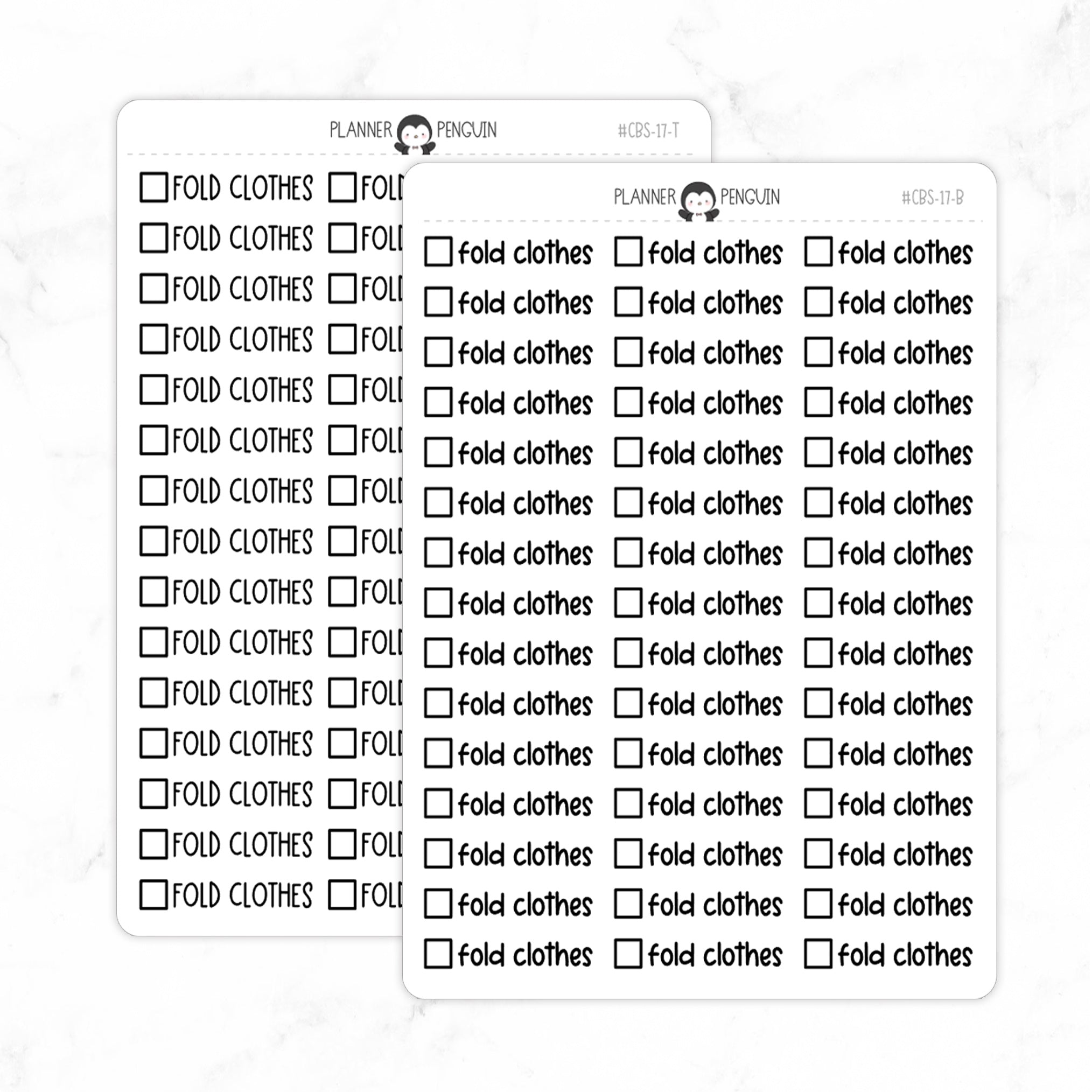 Fold Clothes Checkbox Text Stickers
