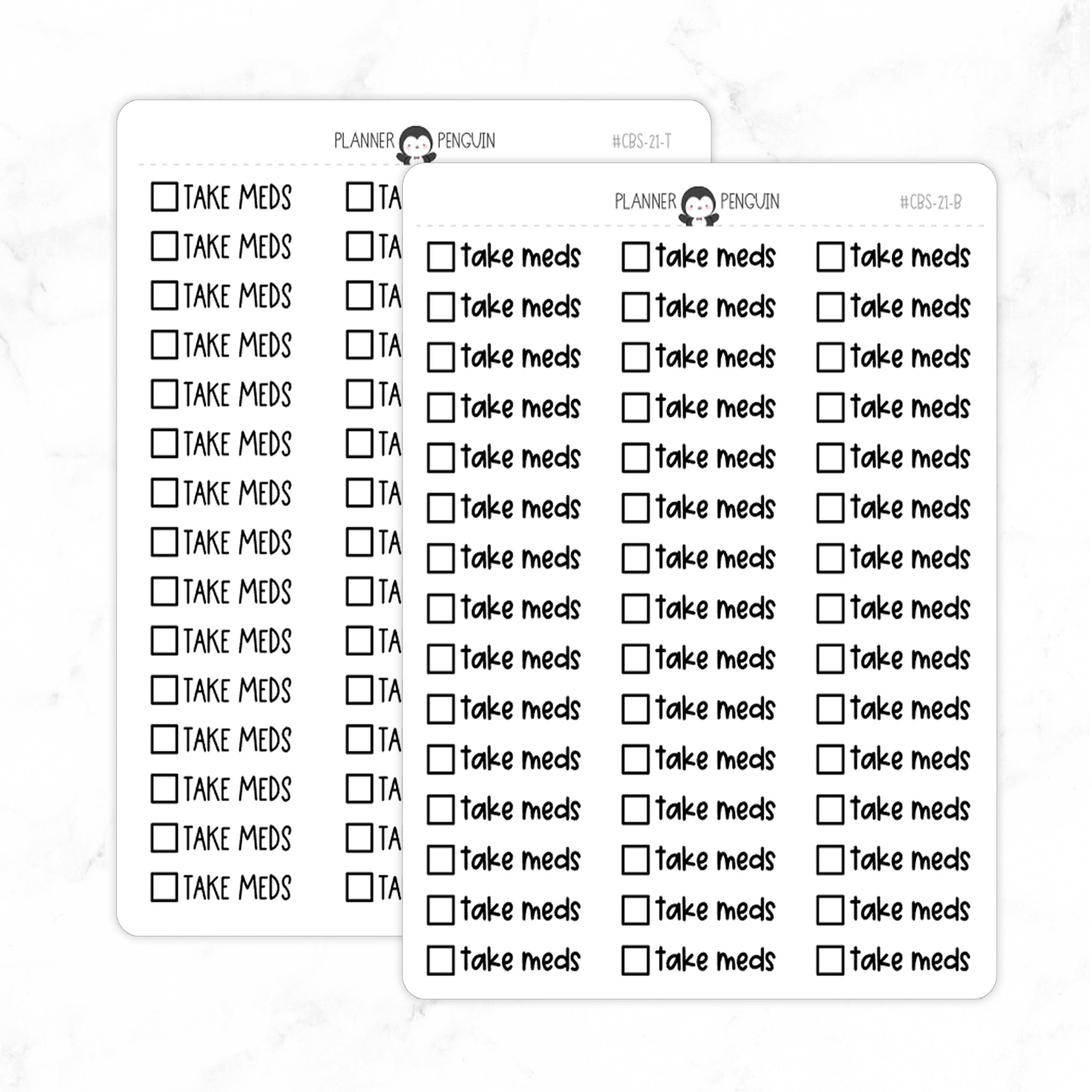Take Meds Checkbox Text Stickers