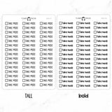 Take Meds Checkbox Text Stickers