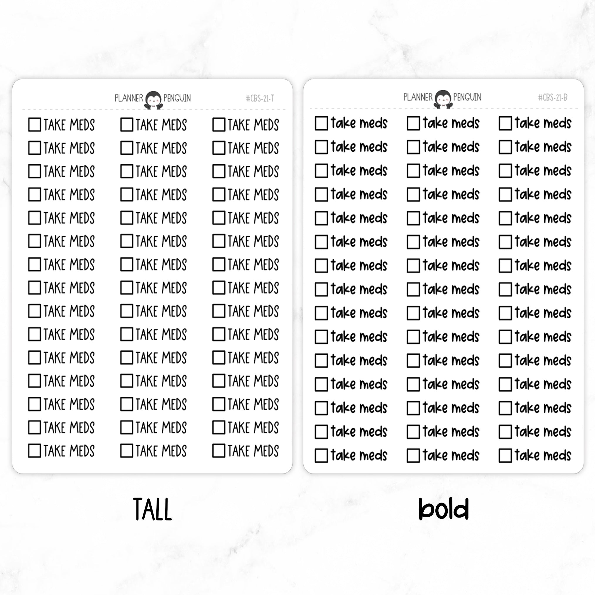 Take Meds Checkbox Text Stickers