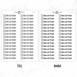 Take Out Trash Checkbox Text Stickers