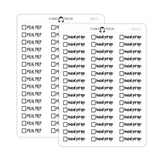Meal Prep Checkbox Text Stickers
