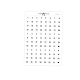 Date Dots Planner Stickers DATES-02