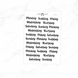 Days of the Week Stickers DAYS-04