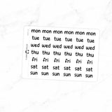 Days of the week Stickers DAYS-08