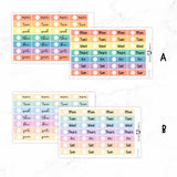 Hobonichi Cousin Date Cover Planner Stickers// Cousin A5// #DC02
