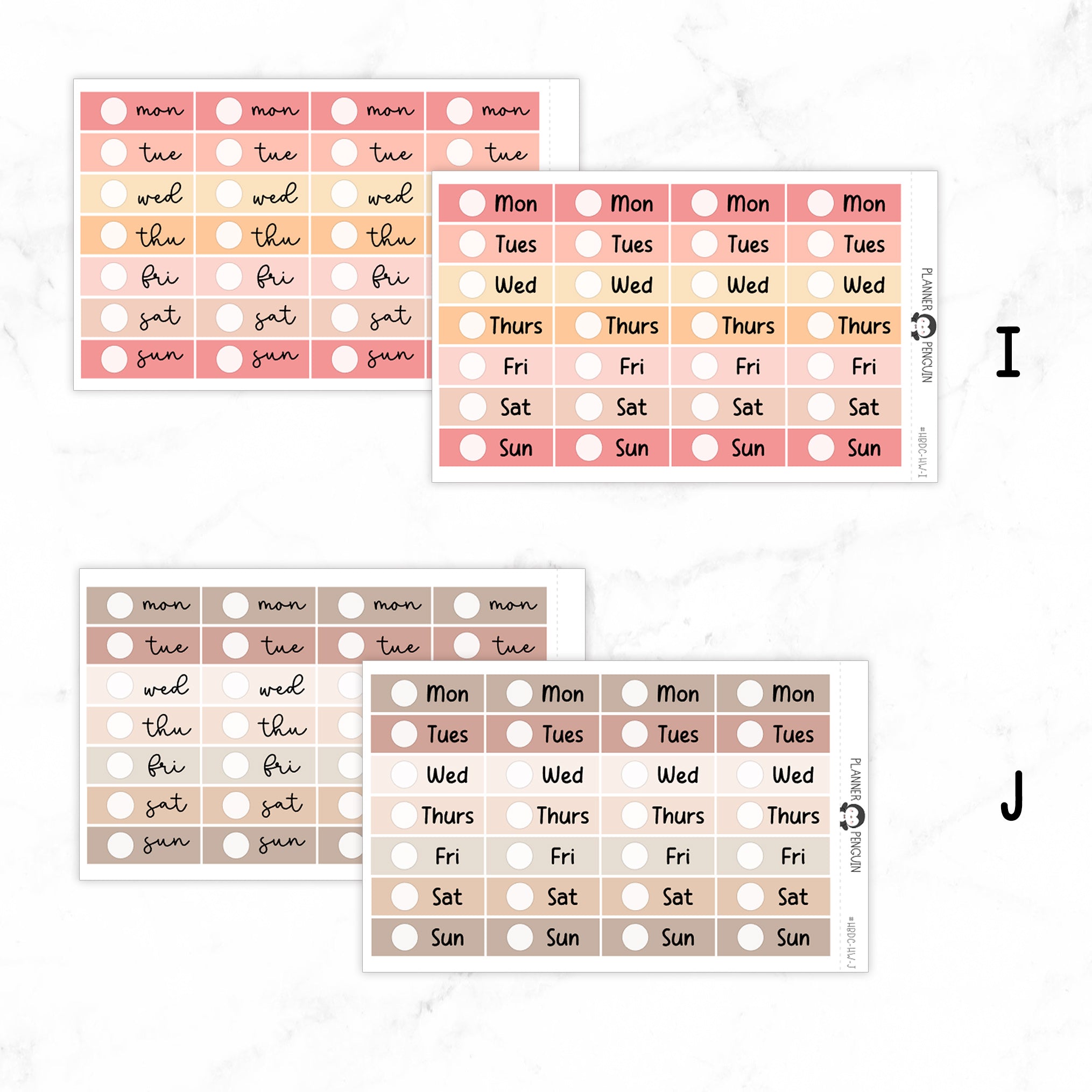 Hobonichi Cousin Date Cover Planner Stickers// Cousin A5// #DC02