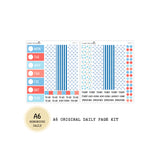 Nautical - Daily Kit - Hobonichi Cousin A5 , A6 original Techo