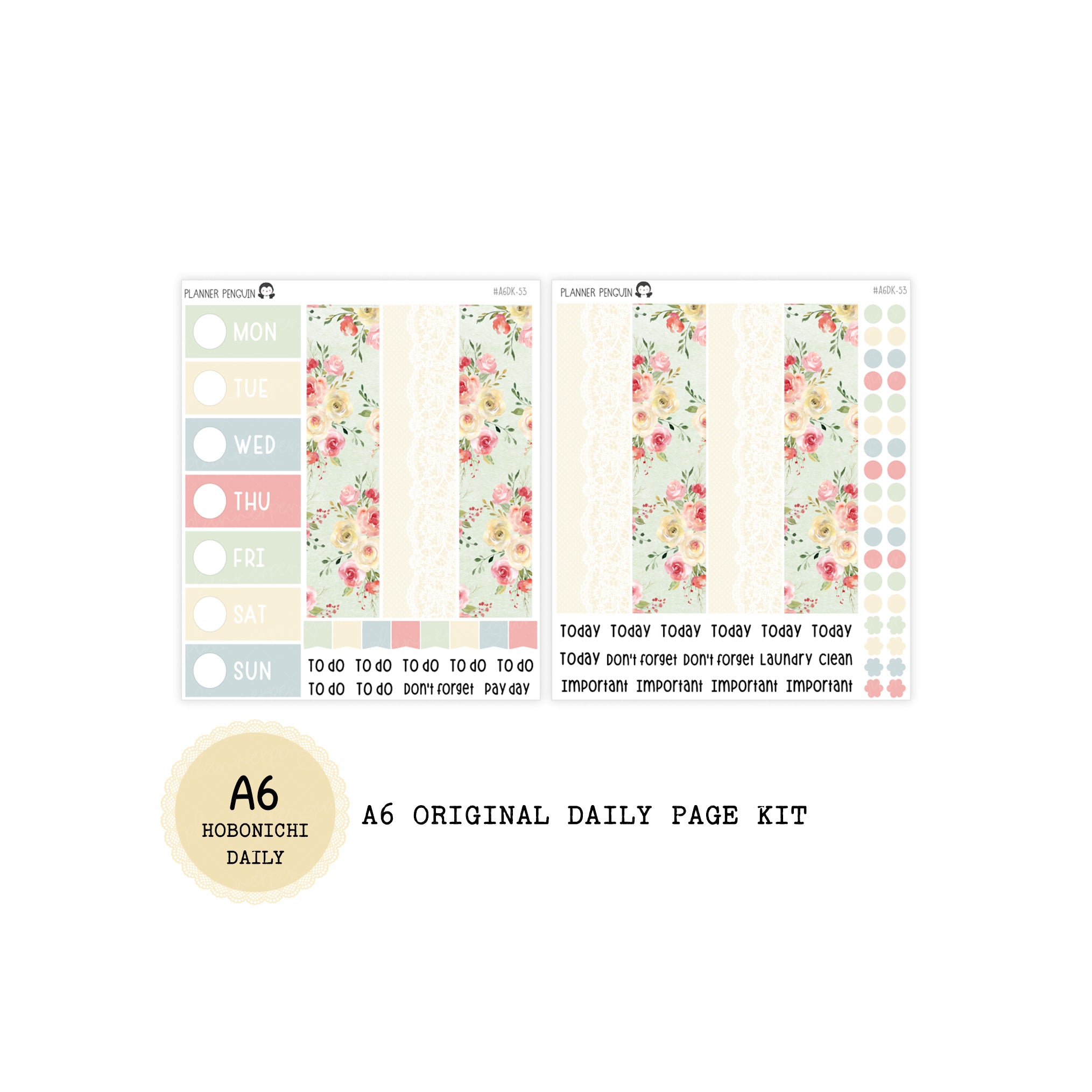 Farmhouse - Daily Kit - Hobonichi Cousin A5 , A6 original Techo