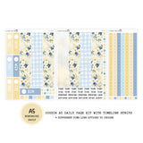 Sunbloom - Daily Kit - Hobonichi Cousin A5 , A6 original Techo