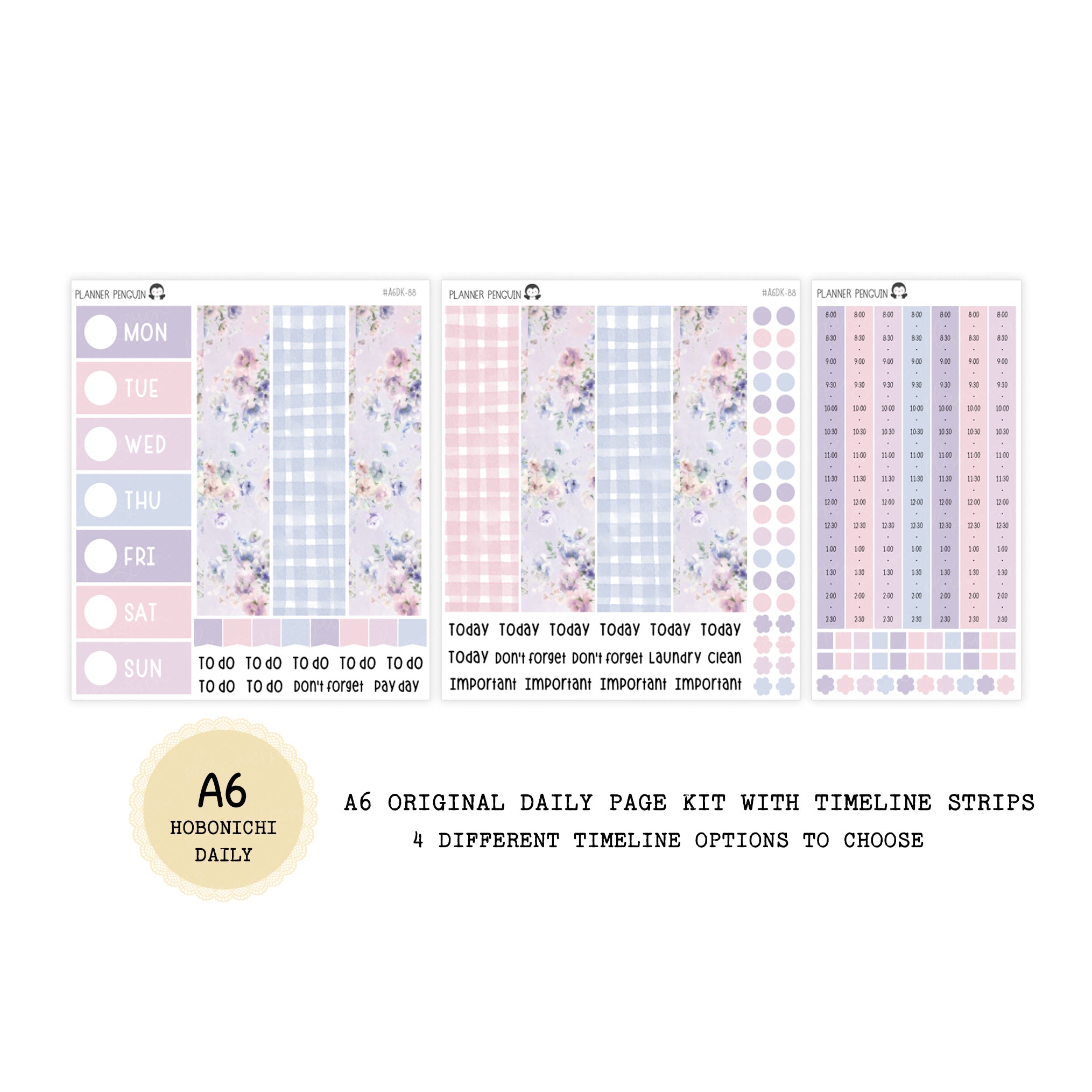 Daydream - Daily Kit - Hobonichi Cousin A5 , A6 original Techo