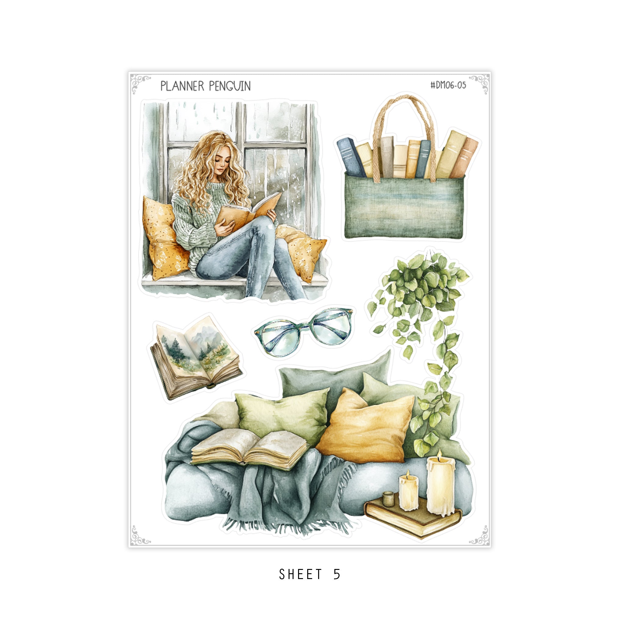 Cozy Reads- Dainty Deco kit