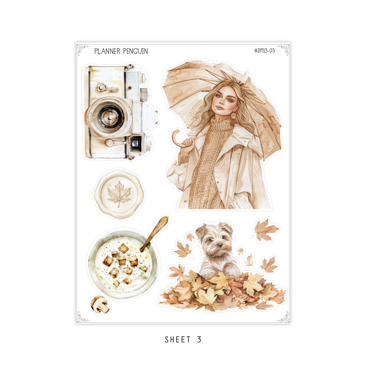 Autumn Haze - Dainty Deco kit