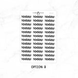 Today - Chunky Script Stickers