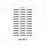 Chores - Chunky Script Stickers