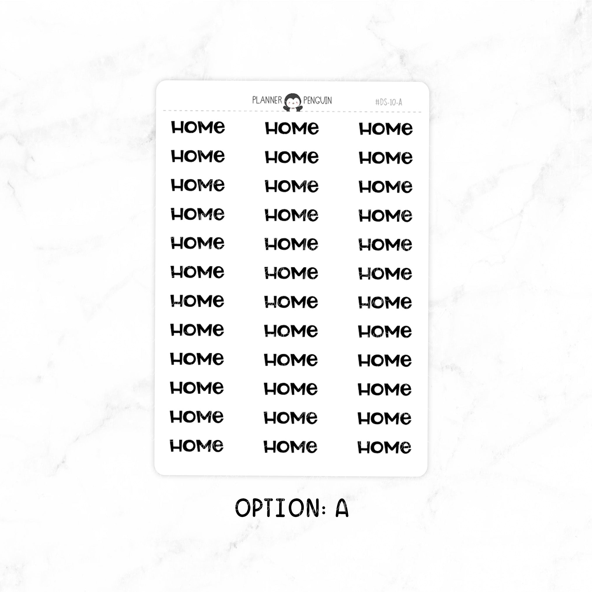 Home - Chunky Script Stickers