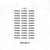 School - Chunky Script Stickers