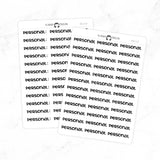 Personal - Chunky Script Stickers