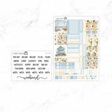 Ocean Breeze Hobonichi Cousin A5 Weekly Sticker Kit // #HC-57