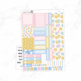 Retro Daisy Hobonichi Cousin A5 Weekly Sticker Kit // #HC-60