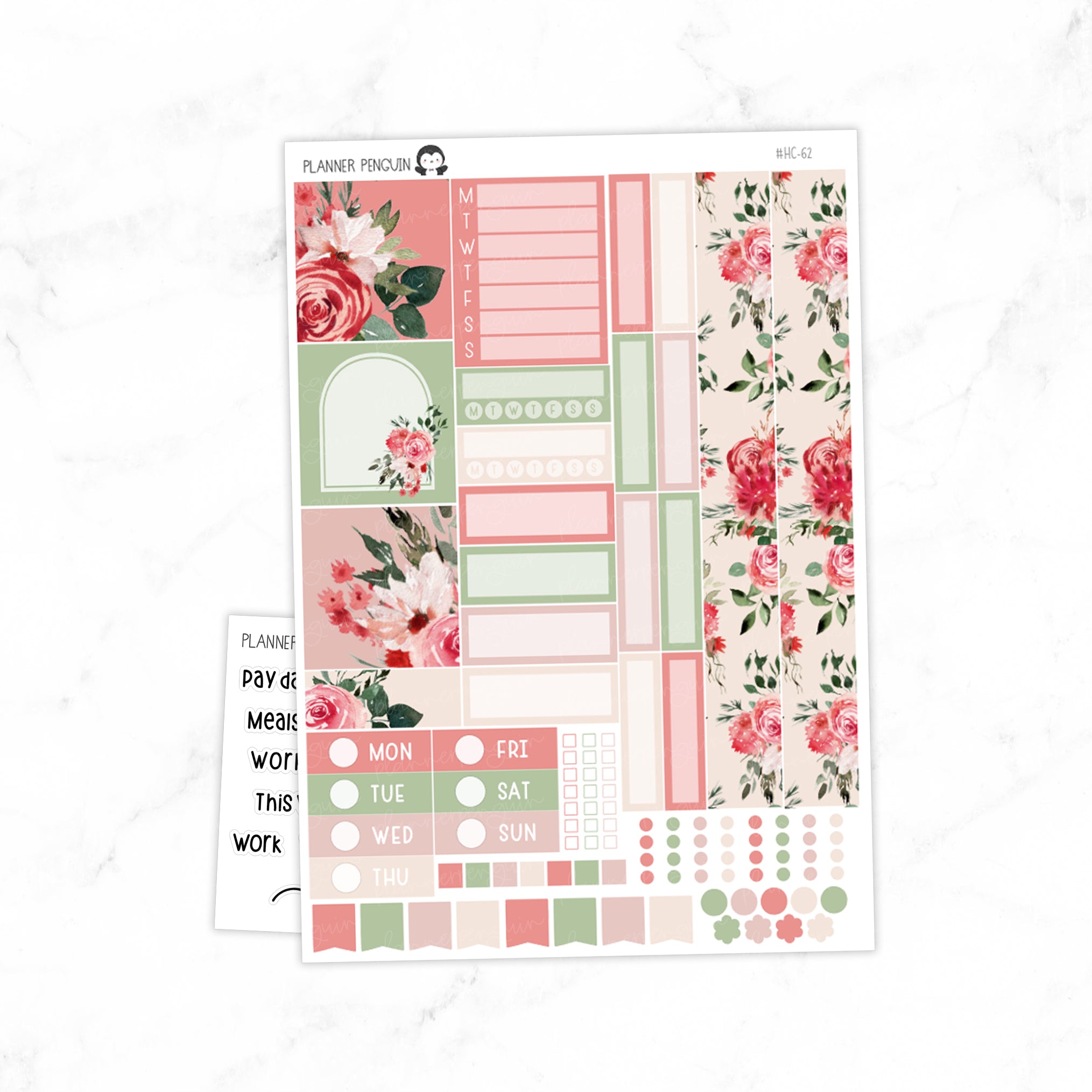 Bright Summer Hobonichi Cousin A5 Weekly Sticker Kit // #HC-62