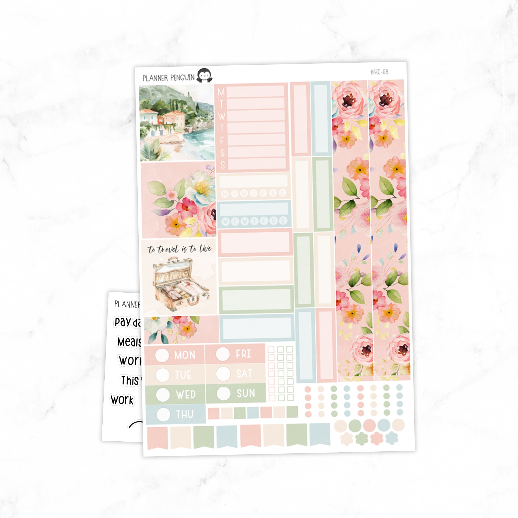Traveller Hobonichi Cousin A5 Weekly Sticker Kit // #HC-68