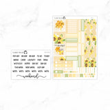Sunny Bee Hobonichi Cousin A5 Weekly Sticker Kit // #HC-71