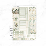Winter Cottage Hobonichi Cousin A5 Weekly Sticker Kit // #HC-78
