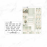 Winter Cottage Hobonichi Cousin A5 Weekly Sticker Kit // #HC-78