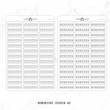Minimal Habit Tracker Label Planner Stickers // #HOBO-HS-64