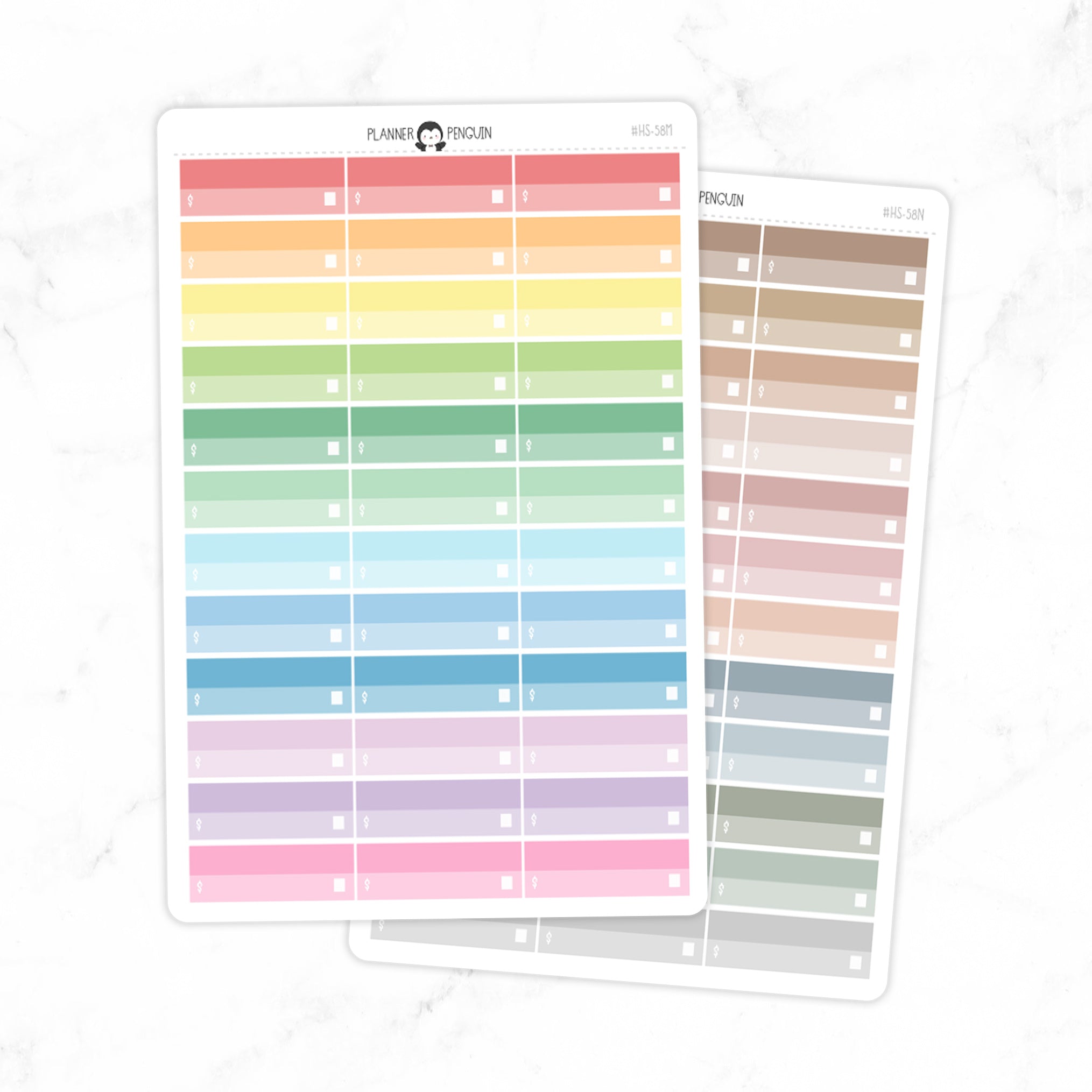 Amount Due Label Planner Stickers