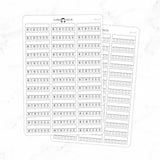 Minimal Habit Tracker Label Planner Stickers