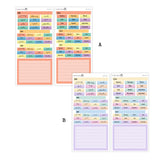 2026 Hobonichi Weeks Yearly view Stickers// Year at glance Stickers // #HW-YG-MAIN