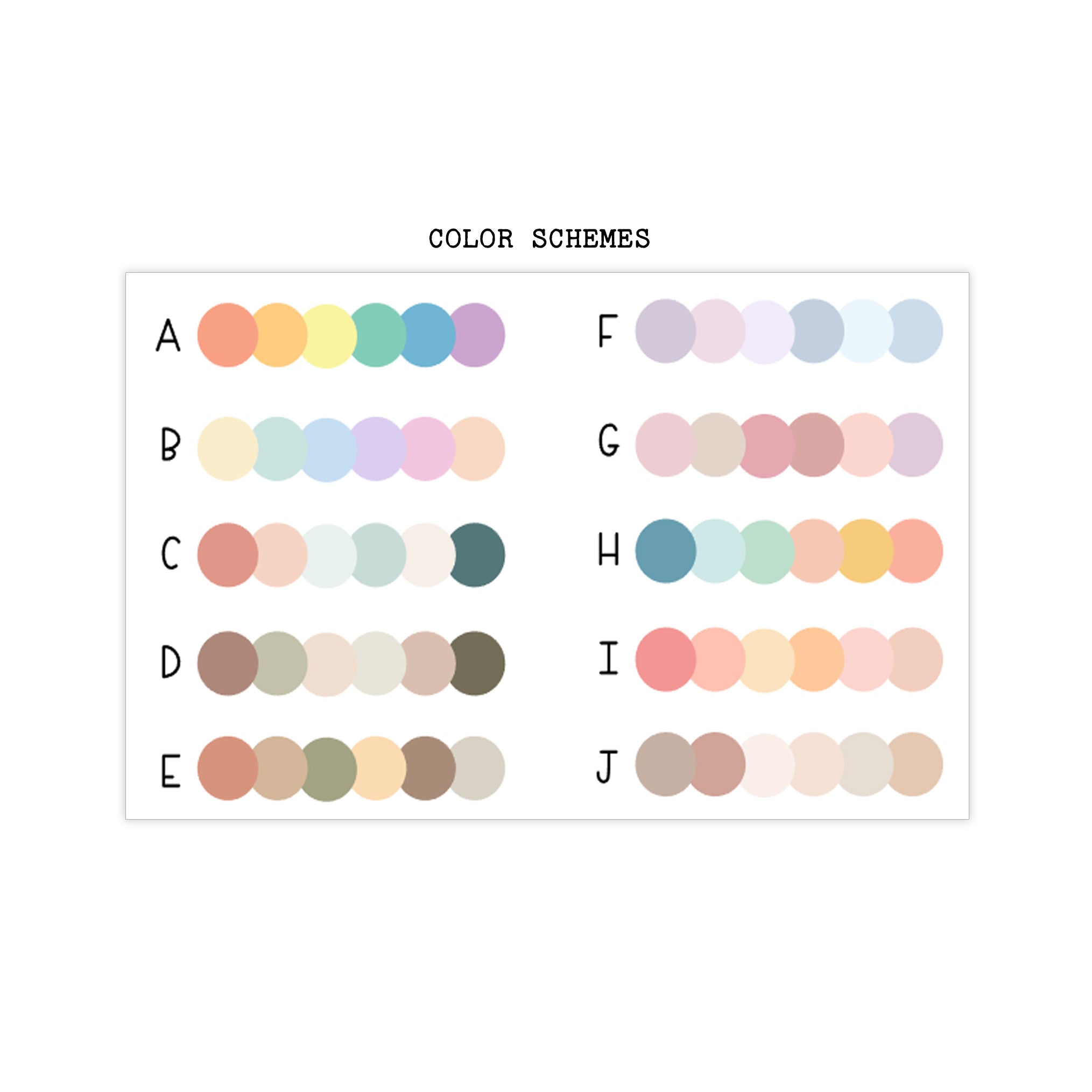 2026 Hobonichi Weeks Yearly view Stickers// Year at glance Stickers// #HW-YG-ROUND
