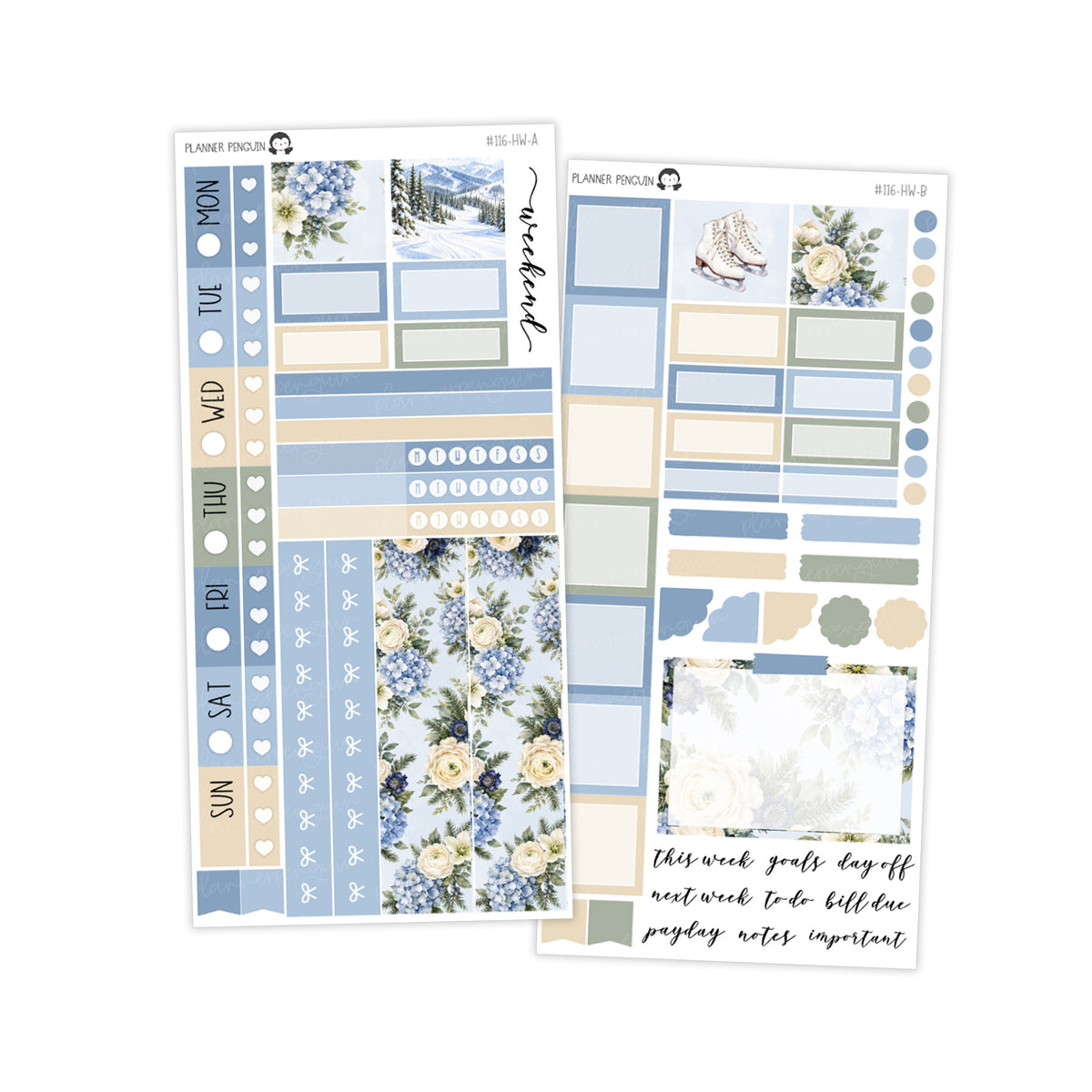 Winter Escape Hobonichi Weeks kit