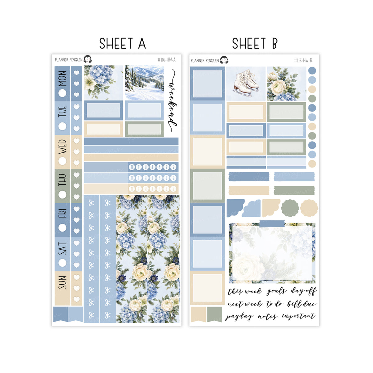 Winter Escape Hobonichi Weeks kit