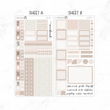 Beige Neutral Hobonichi Weeks kit