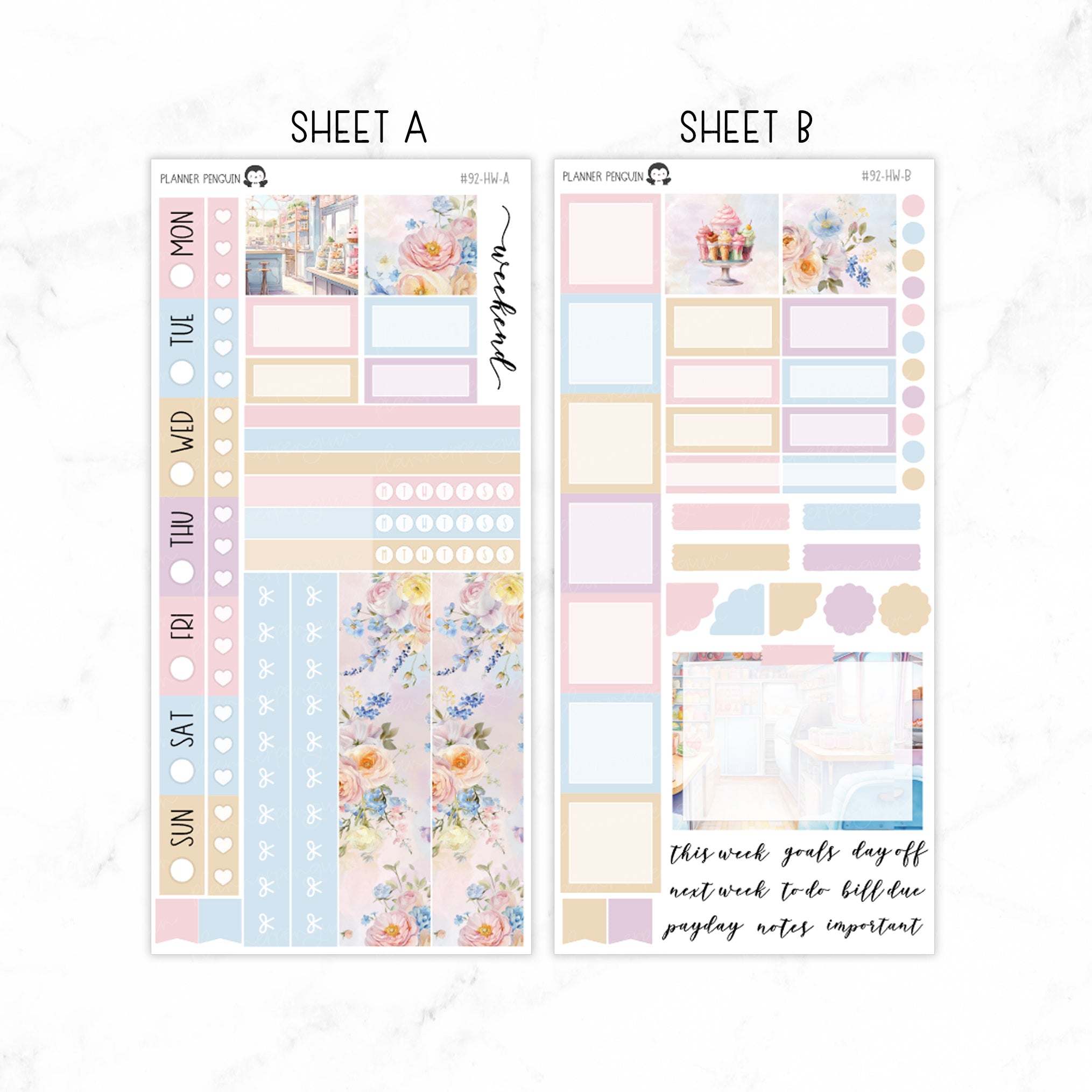 Ice Cream Hobonichi Weeks kit