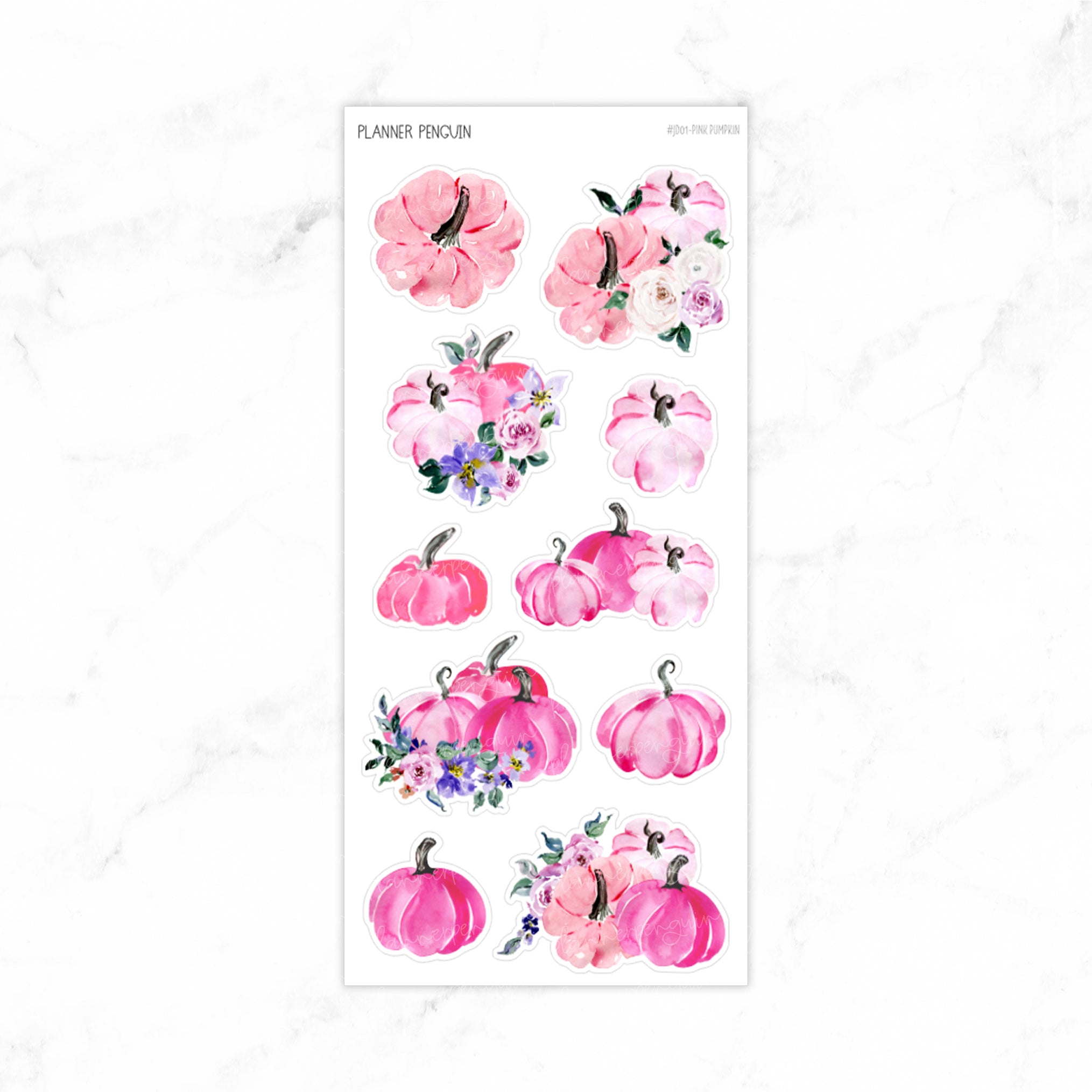 Pink Pumpkin - Journaling Deco