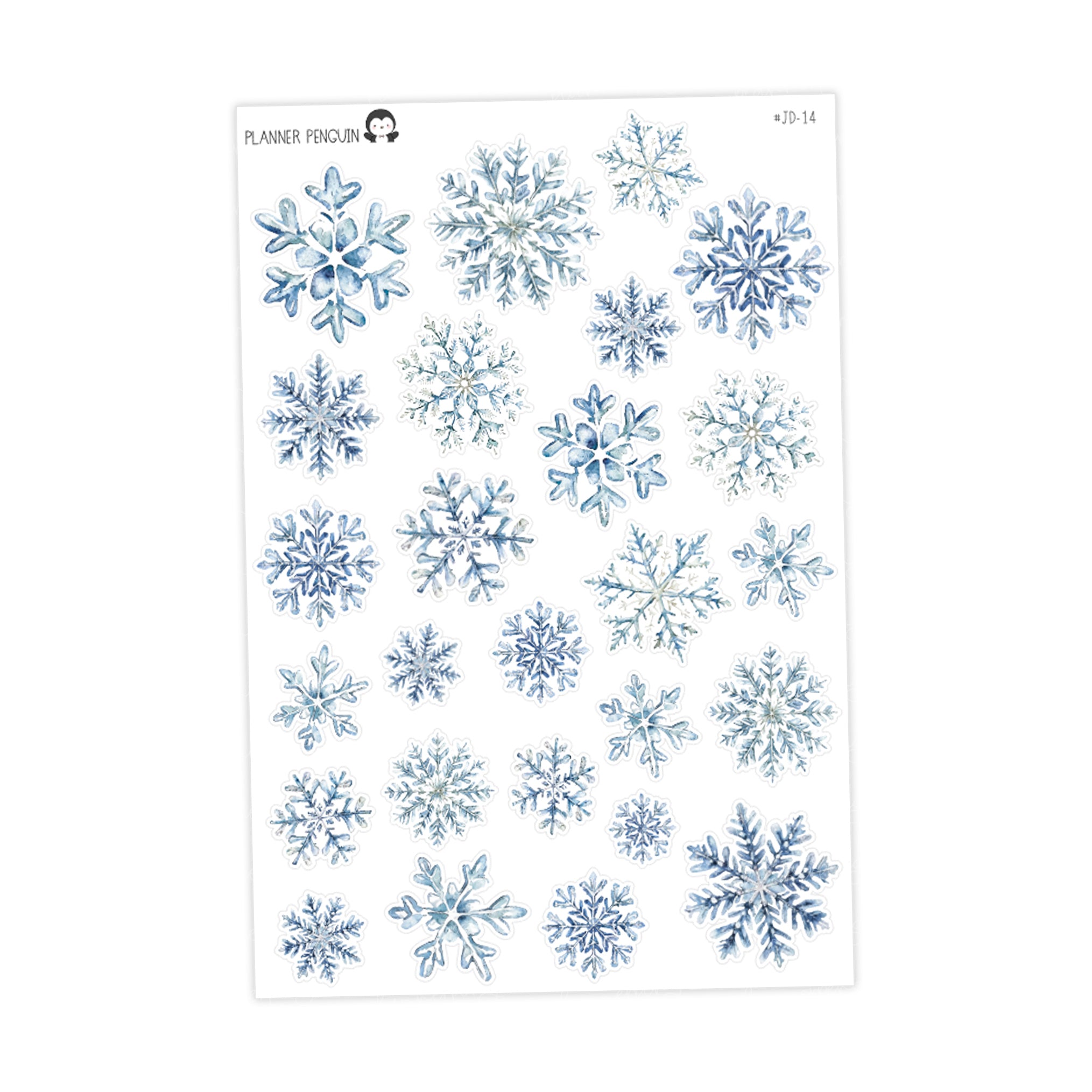 Watercolor Snowflakes - Journaling Deco
