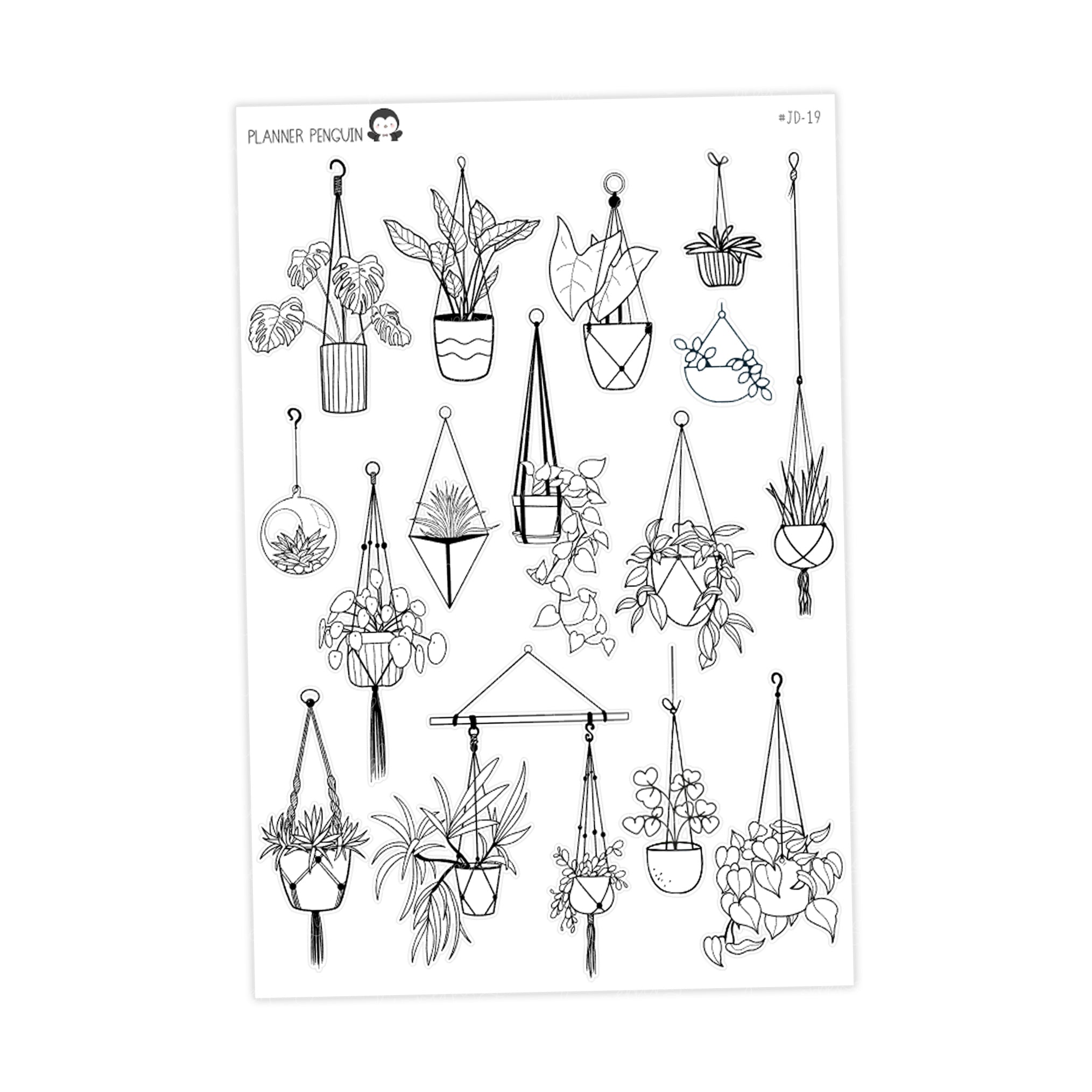 Hanging Plants - Journaling Deco