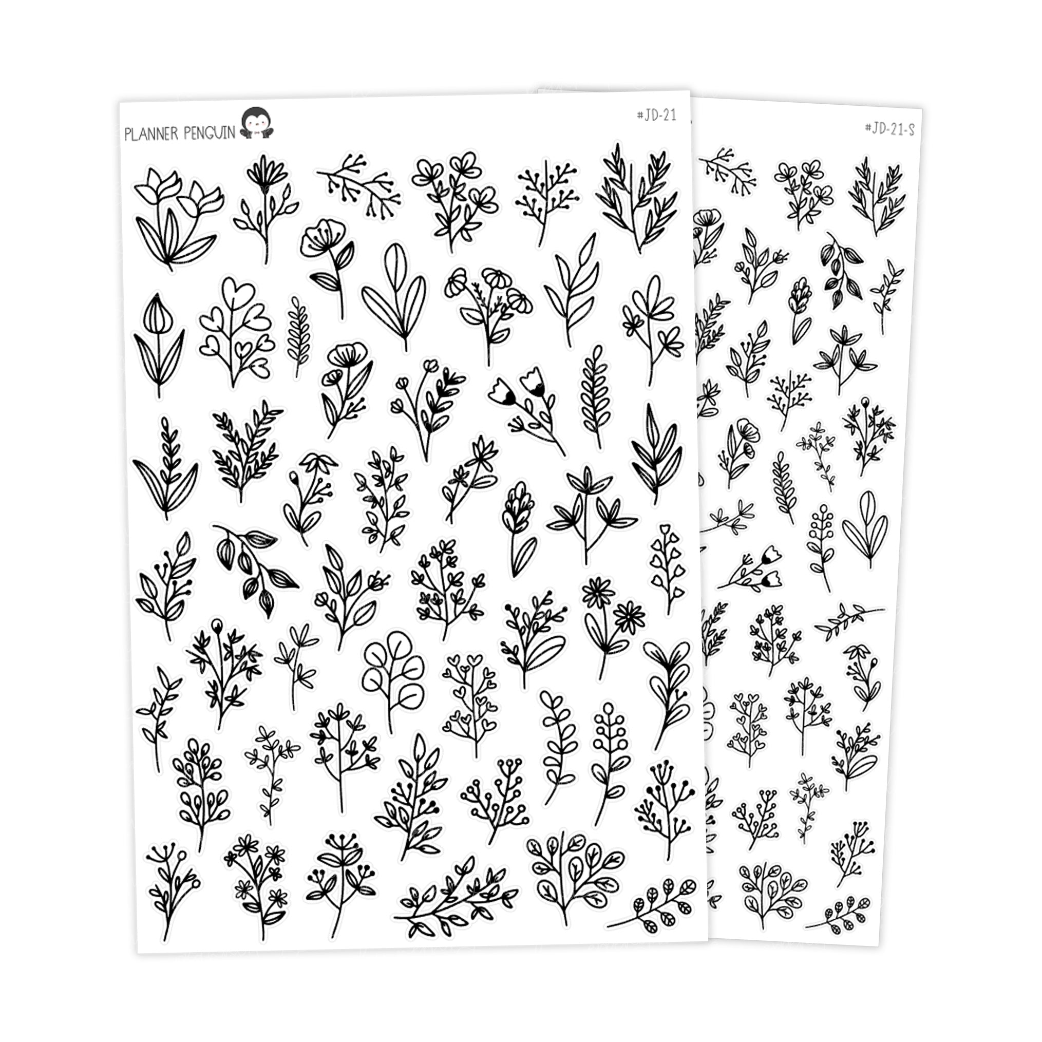 Botanical Line Sprigs - Journaling Deco