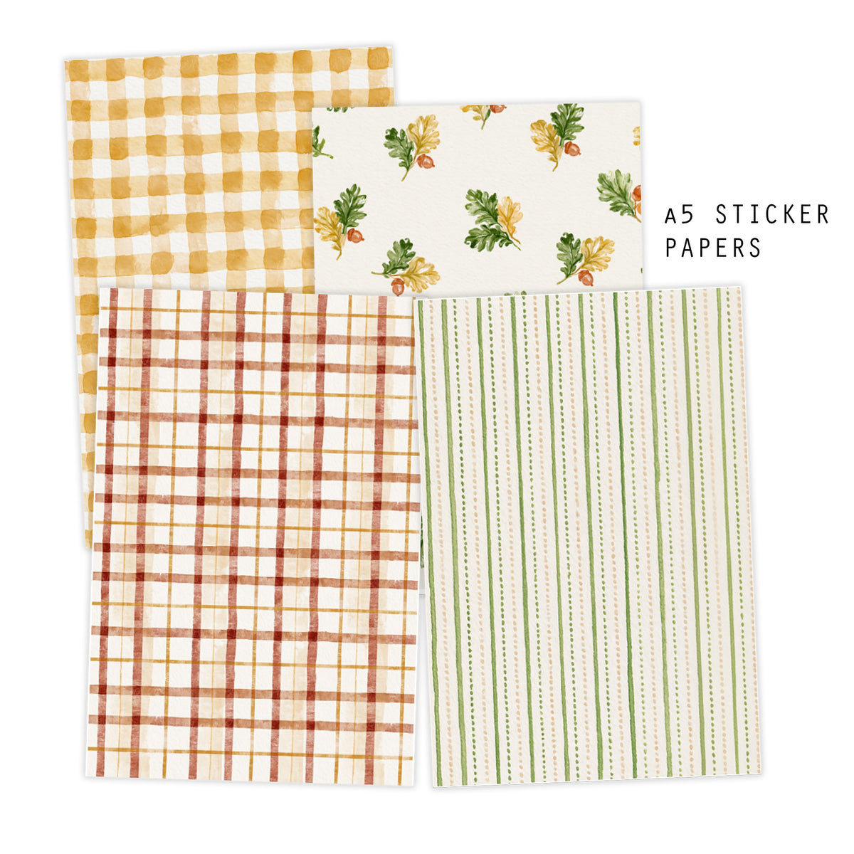 Autumn Rain Junk Journaling Kit Stickers