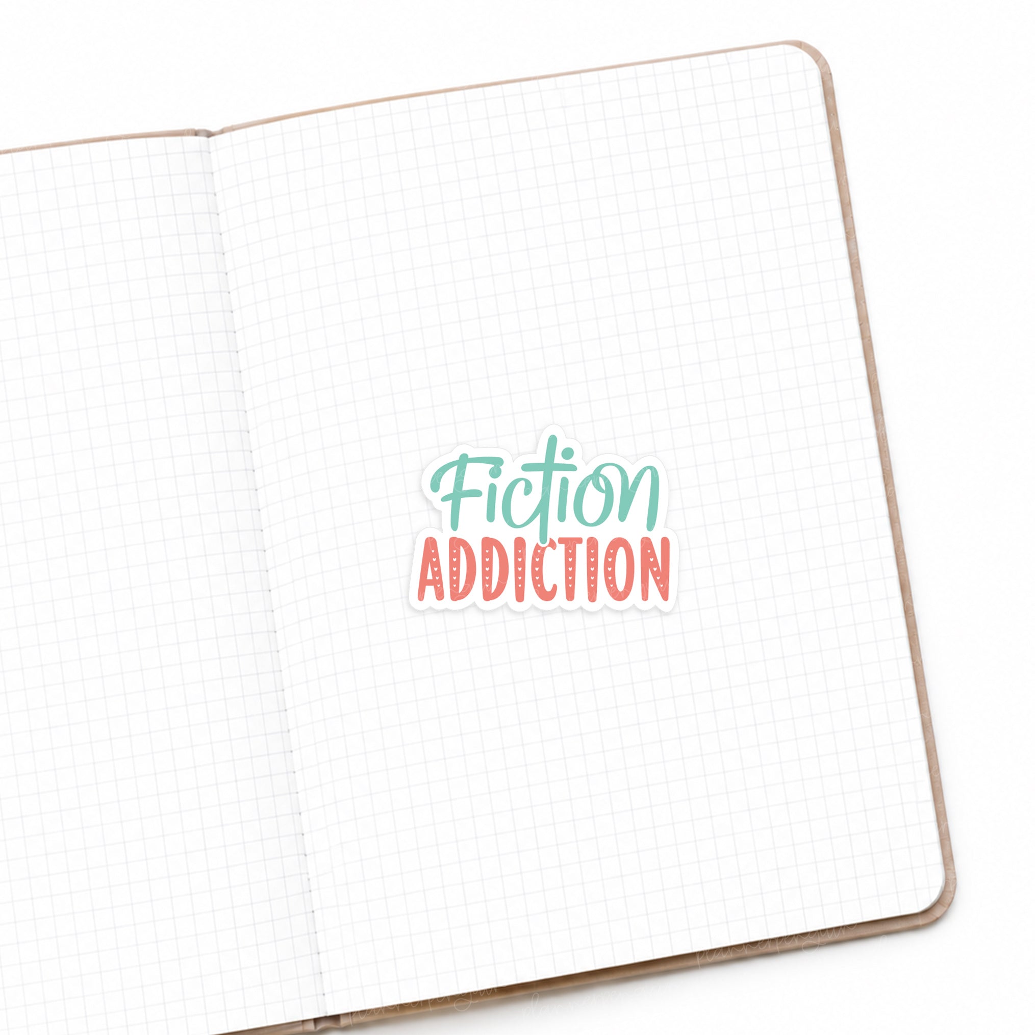 Fiction Addiction Matte Die Cut Sticker